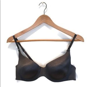 NWOT La Lingerie moulded cup bra, gray 36b